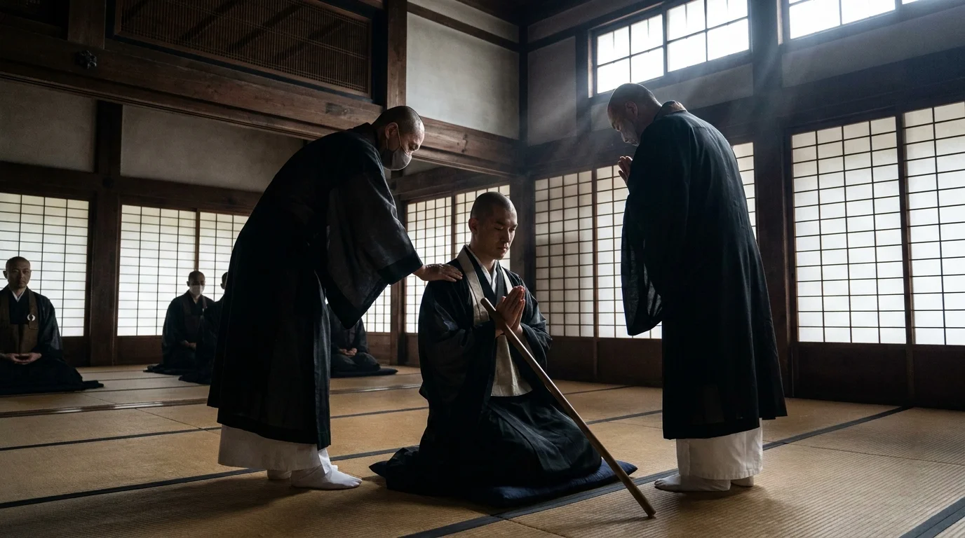 警策（けいさく）とは？坐禅での使い方・意味・マナーを解説のイメージ画像2